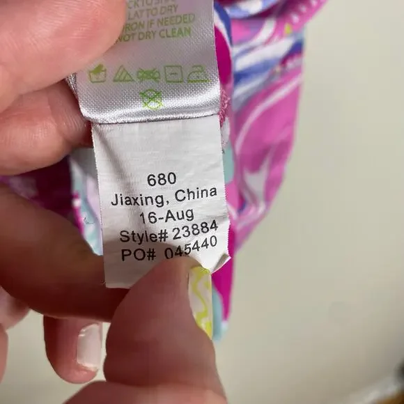 LILLY PULITZER Gianna Oh My Guava Engineered Lightweight Tunic Dress Small - Picture 7 of 9